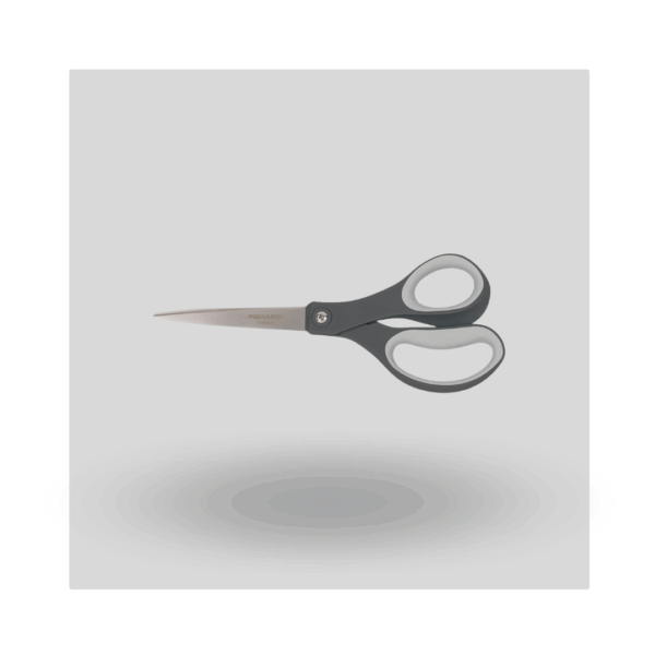 Fiskars Tijera de Acero Inoxidable 21cm, Softgrip, Gris - Imagen 2