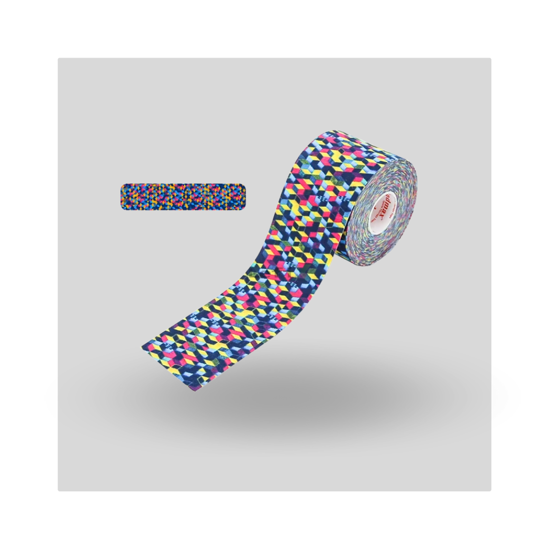 Kindmax - Cinta de Kinesiología con Diseños 5 x 5cm - Imagen 2