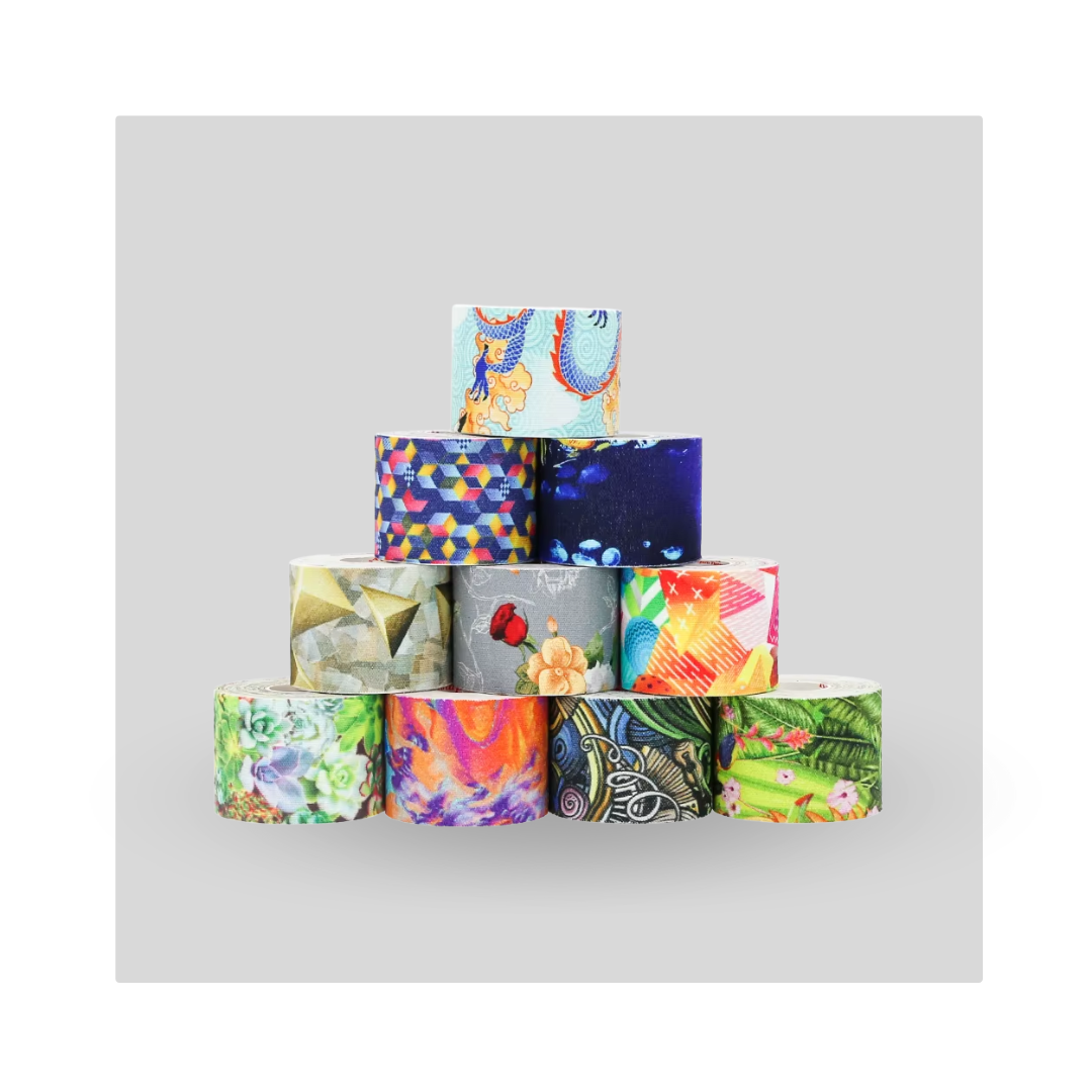 Kindmax - Cinta de Kinesiología con Diseños 5 x 5cm - Imagen 5